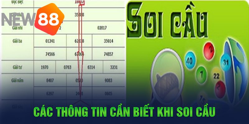 Các thông tin cần biết khi soi cầu
